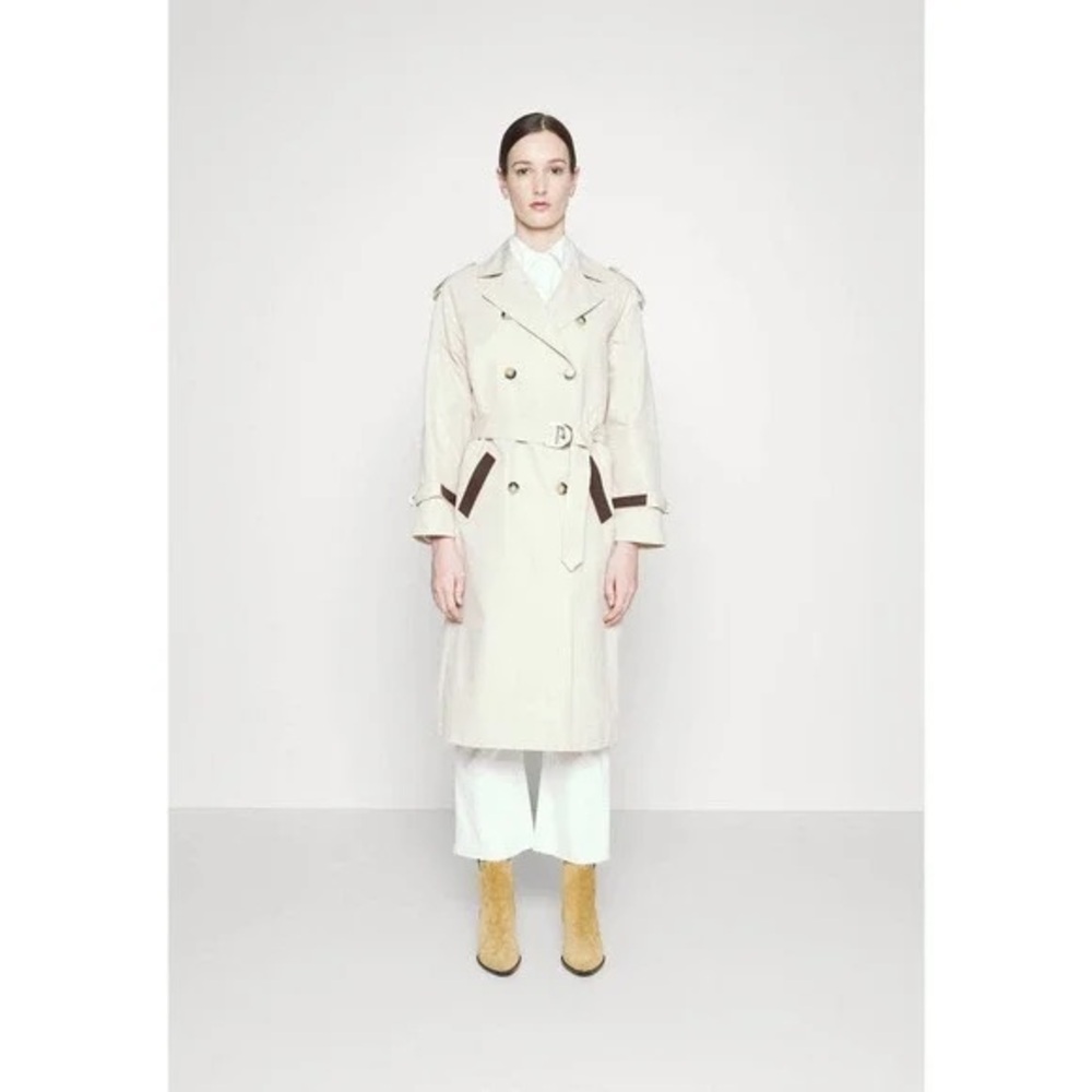 Maje Double Breasted Trench Coat Long Sleeve Women's Size 40